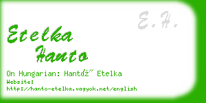 etelka hanto business card